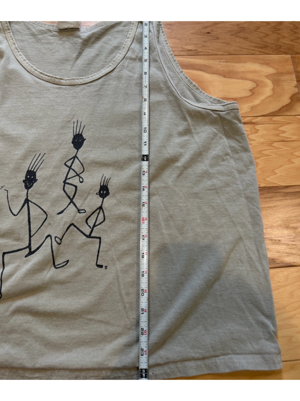 Vintage 90s Ancient Art Designs Tribal Tank Top USA Made Tribal - Picture 3 of 5